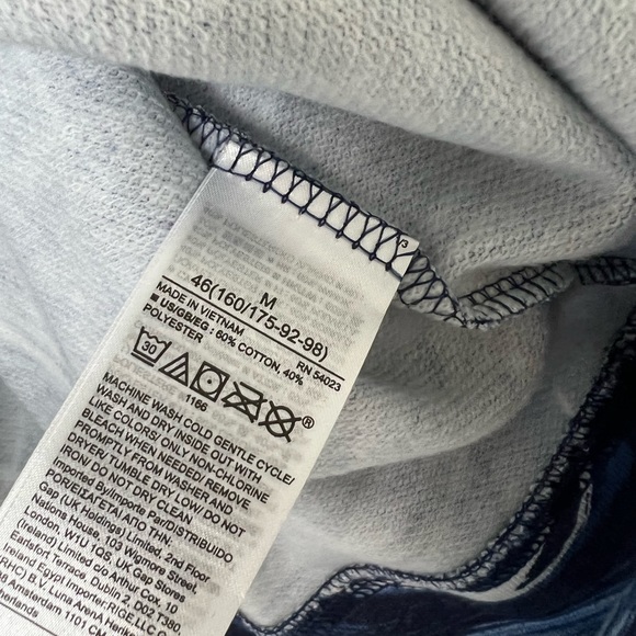 ⭐️ 3/$25 NWT Gap Marbled Blue Pullover Sweatshirt - Picture 7 of 9